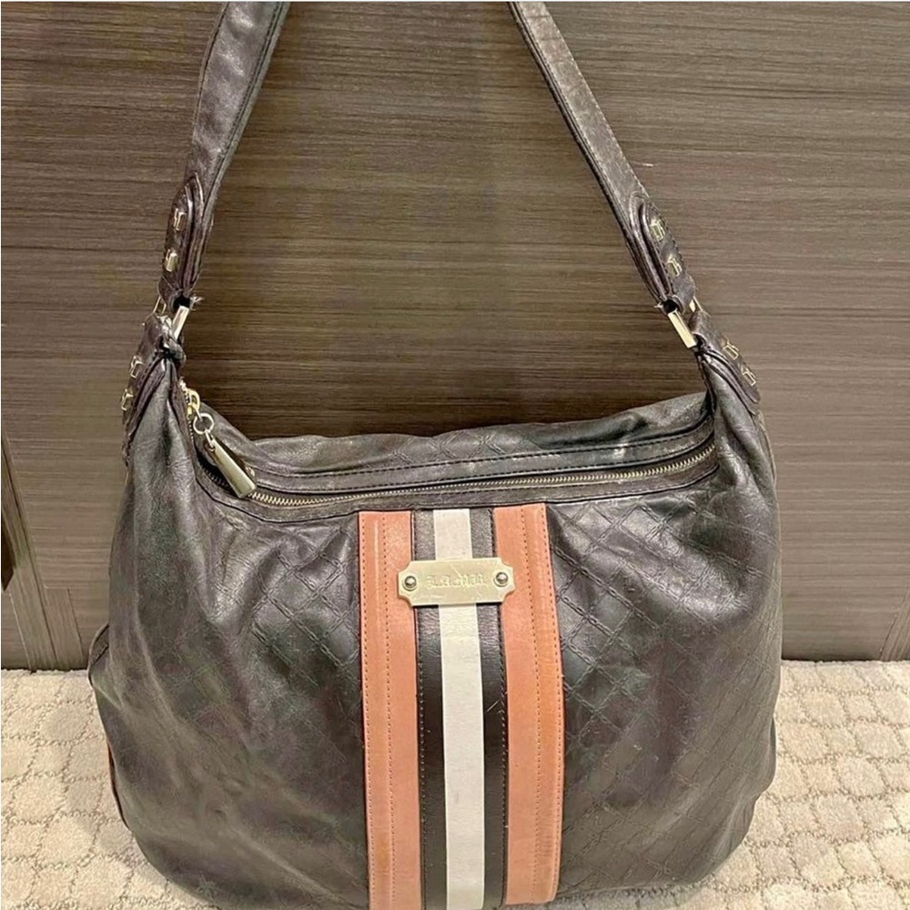 LAMB Gwen Stefani “FADEOUT”Leather Hobo Shoulder Bag 💼
